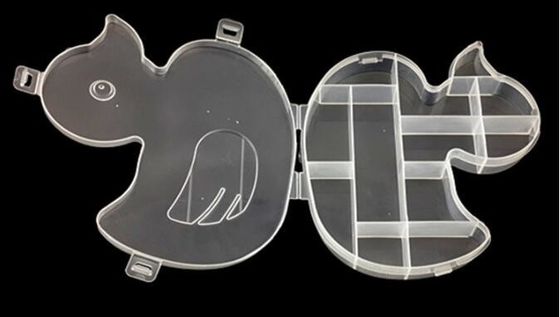 Compartment Clear Plastic Storage Box With Removable Dividers, Slots Adjustable Craft Organizer Jewelry plastic Storage