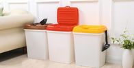 Pet food plastic pails with lid, dog /cat food plastic bucket/barrels, square plastic pail bucket with handle and lid fo