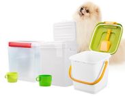 Food grade square Plastic Bucket 20 liter with lid, dog food plastic container, PP/PE Plastic dogs-food Bucket Pail Easi
