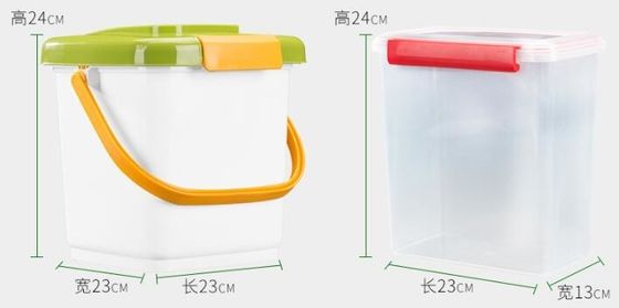 Food grade square Plastic Bucket 20 liter with lid, dog food plastic container, PP/PE Plastic dogs-food Bucket Pail Easi
