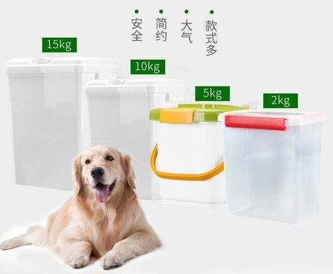Food grade square Plastic Bucket 20 liter with lid, dog food plastic container, PP/PE Plastic dogs-food Bucket Pail Easi