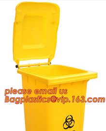 Medical Disposal Bin Sharp /Safe SharpS Containers biohazard needle disposal sharp container, Plastic Wheeled Trash Can