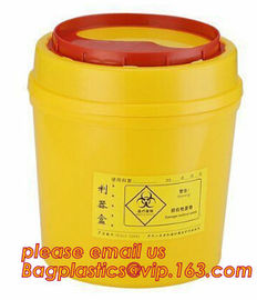 Medical Disposal Bin Sharp /Safe SharpS Containers biohazard needle disposal sharp container, Plastic Wheeled Trash Can