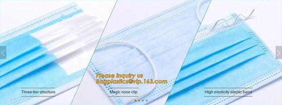 Protective Ear loop Non-woven 3 Ply Disposable Medical Face Mask Surgical Mask,Health &amp; Medical PP 3 Layers Competitive