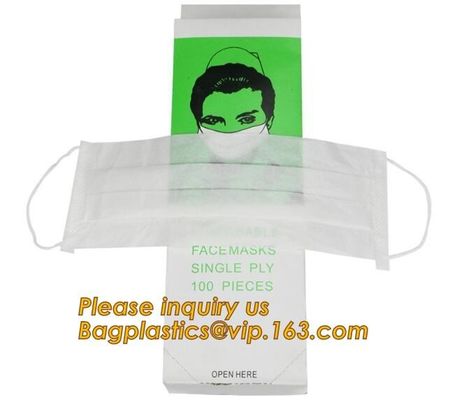 Non-woven Medical Surgical Mouth Face Mask,Surgical Printed Medical Nonwoven Disposable Face Mask With Ear Loops bagease