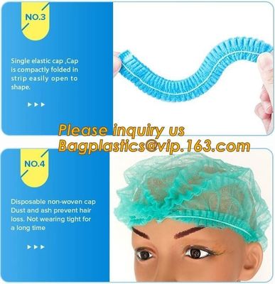 Disposable MON CAP, CLIP CAP,BOUFFANT CAP,medical disposable surgical head caps,nonwoven mob cap,hair net NURSE CAP, MED