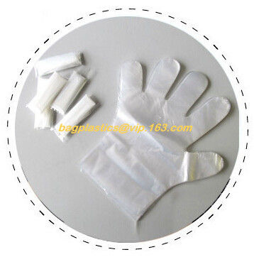 biodegradable compostable disposable plastic pe food handlng gloves, pac,iDisposable Transparent HDPE PE Plastic Gloves