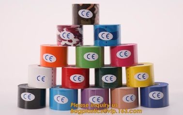 Kinesiology tape,OEM for Famous Brand Printed Kinetic Tape Kinesiology Tape Sports Tape,medical waterproof cotton elasti