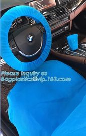 Dustproof protective disposable non woven 16 inch covers 14 inch steering wheel cover, Print Logo Non Woven Car Steering