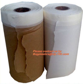 PAPER Adhesive Tape Masking Film For Car Painting, Speedy Mask - Indoor (2700mm) 20m with Masking Tape, RICE PAPER PAC