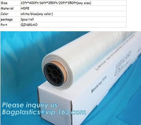 3m plastic auto paint masking protection film for cars,painting plastic masking protective film for cars, auto paint pol