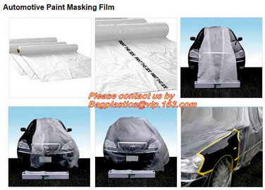 For Painting Plastic Chemical Resistance Overspray Masking Film, LDPE masking film black/white coex for industrial use