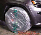 Heavy duty wheel bag masker tire storage bag, Disposable PE plastic tyre bag on roll, Tire storage bag disposable tyre c