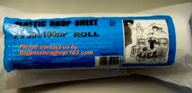 Plastic protective drop cloth/ dust sheet/cover film, HDPE dust sheet spray paint protective plastic drop cloth