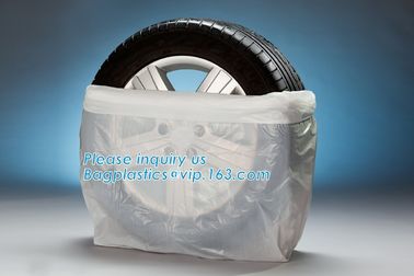 Car Tire Plastic Storage Tote Bags Tyre Packaging Custom Size Disposable Gusset Disposable Custom Size Printing Tire Bag