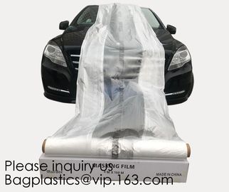 Clear Plastic Sheeting 10 Micron 20 x 250ft – Transparent Protective Masking Film – Automotive Painting &amp; More, bagease