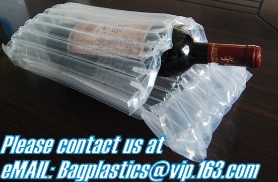 inflatable air bag for wine bottle, wine bottle air bag transport protective shock resistant cushion hand bag packaging,