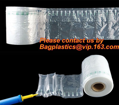 China Supplier Shiner Pack 15cm transparent Plastic Air Bags Roll for Packaging(width:3cm)cushion wine air protection co