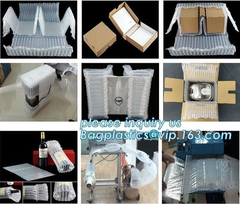 Safety Fill Plastic Inflatable Air Cushion Bubble Protection Packaging Bag, Strapping air inflatable cusioning film bag, voi