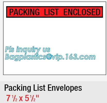 FedEx packing list envelope adhesive tape bag Pressure Sensitive zip lock packing list envelope, Post Fedex Plastic Expr