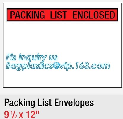 FedEx packing list envelope adhesive tape bag Pressure Sensitive zip lock packing list envelope, Post Fedex Plastic Expr