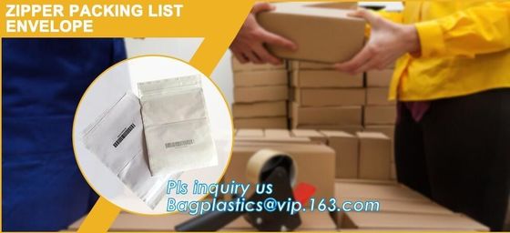 packing list envelope for AWB, packing list envelope mailing bag for express, Packing List Enclosed Envelopes, bagease