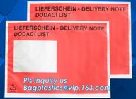 Customize plastic self adhesive packing list bag, envelope cash bag/plastic envelope cash bag used in store &amp; bank, bagp