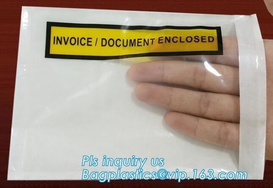 Clear Adhesive Back, Packing List / Shipping Label Envelope Pouches, seal envelope courier bag express custom mailing ba