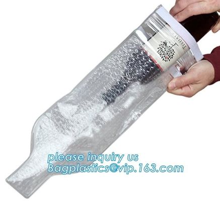 Reusable Wine Bottle Protector for Double Layer Bubble Wine Bottle Protector, Bottle Transport Bag,Leak Proof Travel Bag