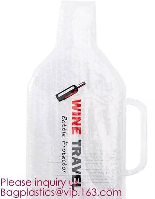Reusable protector cover holder bag,protector plastic bubble bags for wine bottles wine bottle cover, BIODEGRADALE, ECO