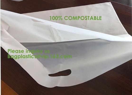 Compostable biodegradable packaging mailing bag with handle,Biodegradable compostable plastic courier shipping envelope