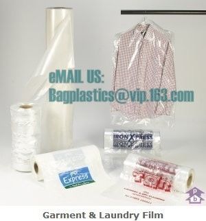 Poly Cover, Garment covers, laundry bag, garment cover film, films on roll, laundry sacks
