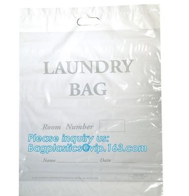 Biodegradable Eco-friendly cotton drawstring poly packaged bag for laundry used in hotel,Travel Carrying drawstring bags