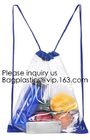Clear Cinch Bags Traveling Sport Bags,Backpack with Front Zipper Mesh Pocket,Mesh Pocket and Bottle Mesh Poket,holder
