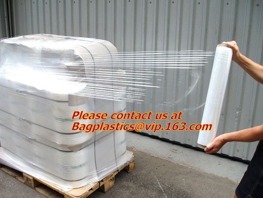 PE Colored Shrink Wrap Stretch Film, PE Mini Stretch Banding Film, industrial stretch plastic cast packaging film