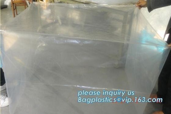 48 x 48 x 96" 1 Mil ldpe Clear Pallet Covers, Eco-friendly Reusable Pallet Wrap Pallet Cover, Disposable CPE Waterproof
