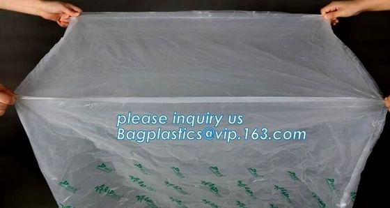 Giant jumbo big size poly pallet cover packaging bags with competitive price, 36 x 27 x 65" 1 Mil ldpe Clear Pallet Cove
