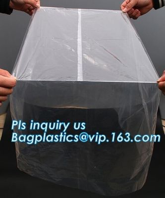 Square Bottom 4mil Clear Pallet Cover, square bottom bag on roll pallet cover bag, Polyester Pallet Cover Bags, Pallet T