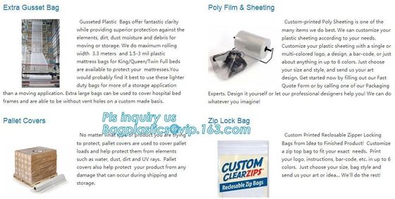 Chair Cover Mattress Moving Bag Furniture Cover, Disposable &amp; Waterproof Plastic mattress cover with Mattress protectors