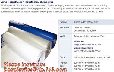 biodegradable shrink wrap 200 mic construction industrialJumbo construction industrial uv shrink wrap for yacht covering