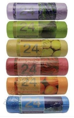 Gallon Garbage Bags White Bathroom 15 Liter Lavender Scented Mini Wastebasket Can Liners for Home Office Bins, 200 count