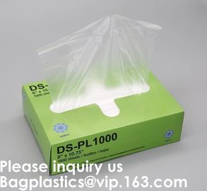 High Density Poly Film, Polyethylene, 8 x 10 3/4 Sheets,Plastic Deli and Bakery Wrap,Pop-Up Plastic Food Wraping Sheets