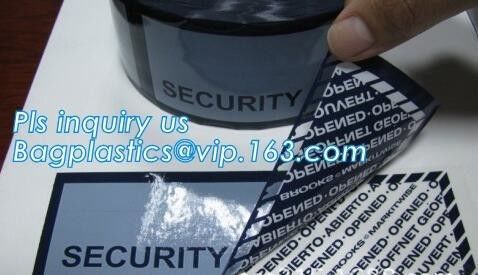 Tamper evident holographic label / Security Hologram VOID sticker,Antifake Logo Printing Peel Off Void Sticker, Warranty