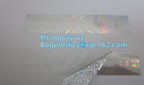 foil lenticular hologram void sticker label,warranty seal sticker security void sticker label tamper proof sticker pack