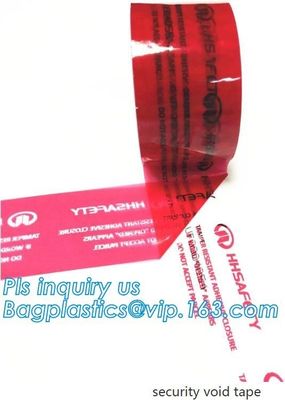 custom sealing holographic laser rainbow tamper evident security void hologram packing tape,Tamper Evident Security Pack