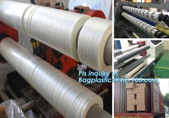 fiber reinforced filament tape,filament adhesive fibreglass mesh tape,Self Adhesive Bi-directional Filament Tape bagease