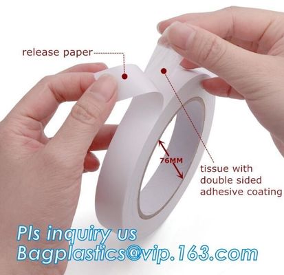 Factory direct sale cheap industrial strong double sided tape with carrier tissue or foam or pet or bopp bagease bagplas