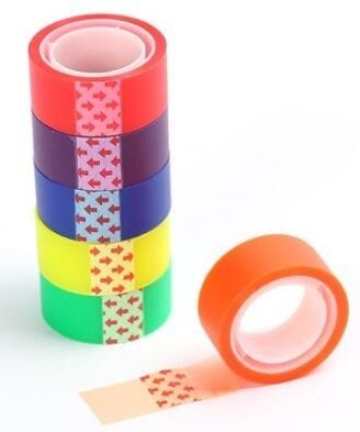 Stationery printed logo bopp packing tape adhesive,OEM/ODM custom printed washi tape japanese stationery tape bagease