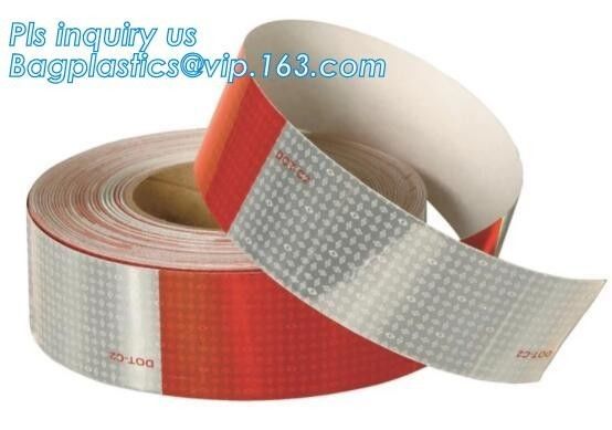 3M Red&amp;White Reflective tapes/sheeting/marks for vehicle,Aluminized avery CE mark conspicuity metalized reflective tape