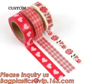 HAPPY VALENTINE'S DAY SERIES WASHI TAPE,Dia3.7cm Animal Flower Whale Washi Tape Diary Photo Album Decorative Tape DIY Pa